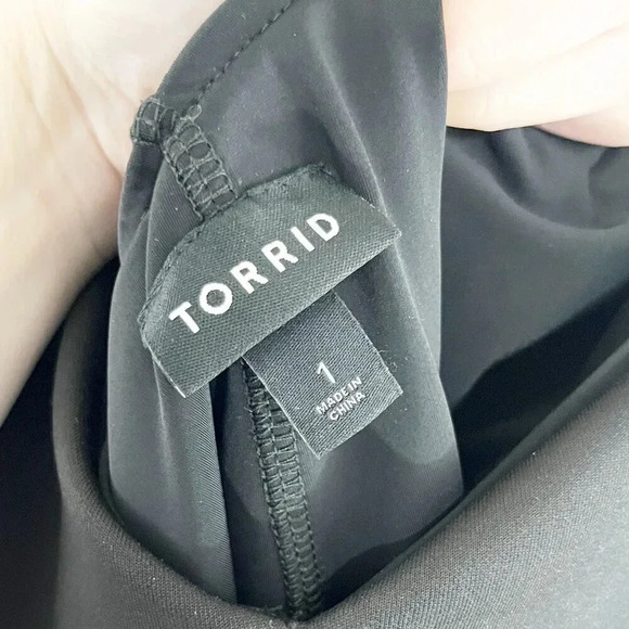 Torrid Black Corset Back Bodycon Sleeveless Dress Women's Plus Size 1X NEW - Picture 9 of 11